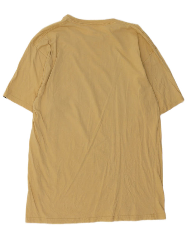 Vans Mens Classic Fit Graphic T-Shirt Top Large Yellow Cotton