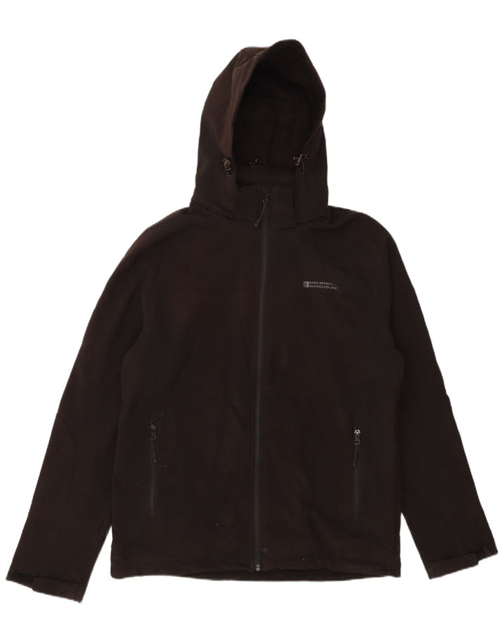MOUNTAIN WAREHOUSE Mens Windbreaker Jacket UK 38 Medium Black Polyester