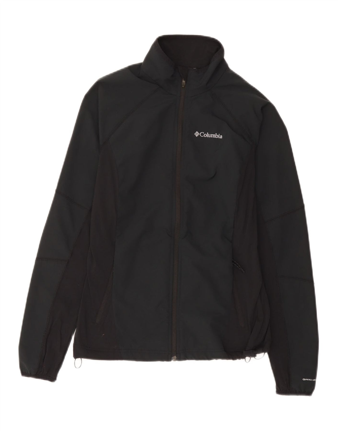 Columbia Womens Omni-Shield Rain Jacket UK 12 Medium Black Polyester