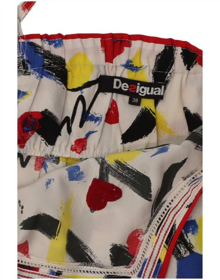 DESIGUAL Womens Abstract Pattern Playsuit EU 38 Medium  Multicoloured