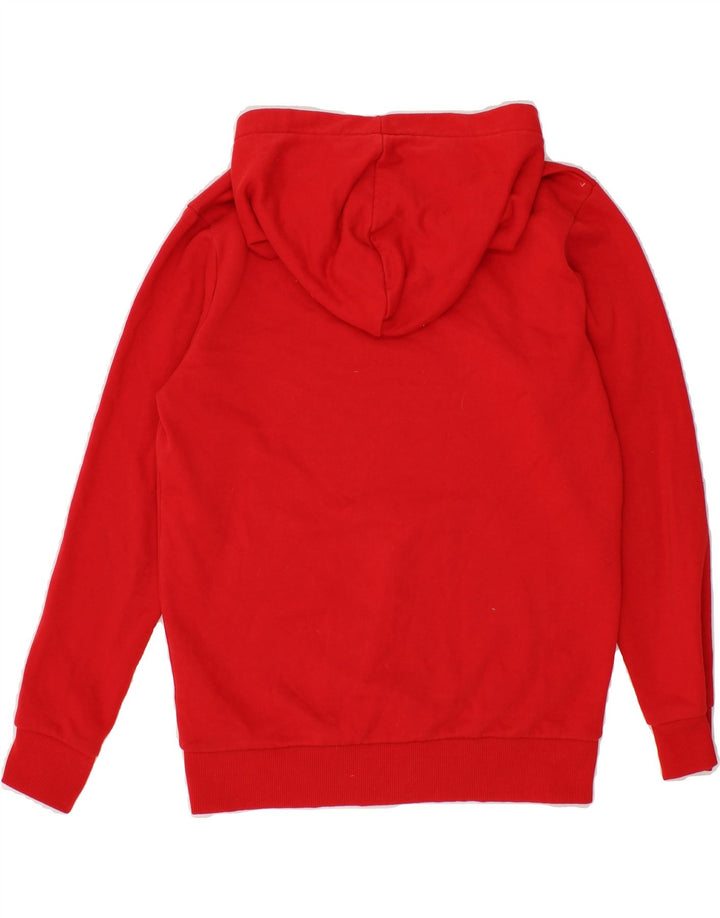 FILA Boys Graphic Hoodie Jumper 13-14 Years Red Polyester Vintage Fila and Second-Hand Fila from Messina Hembry 