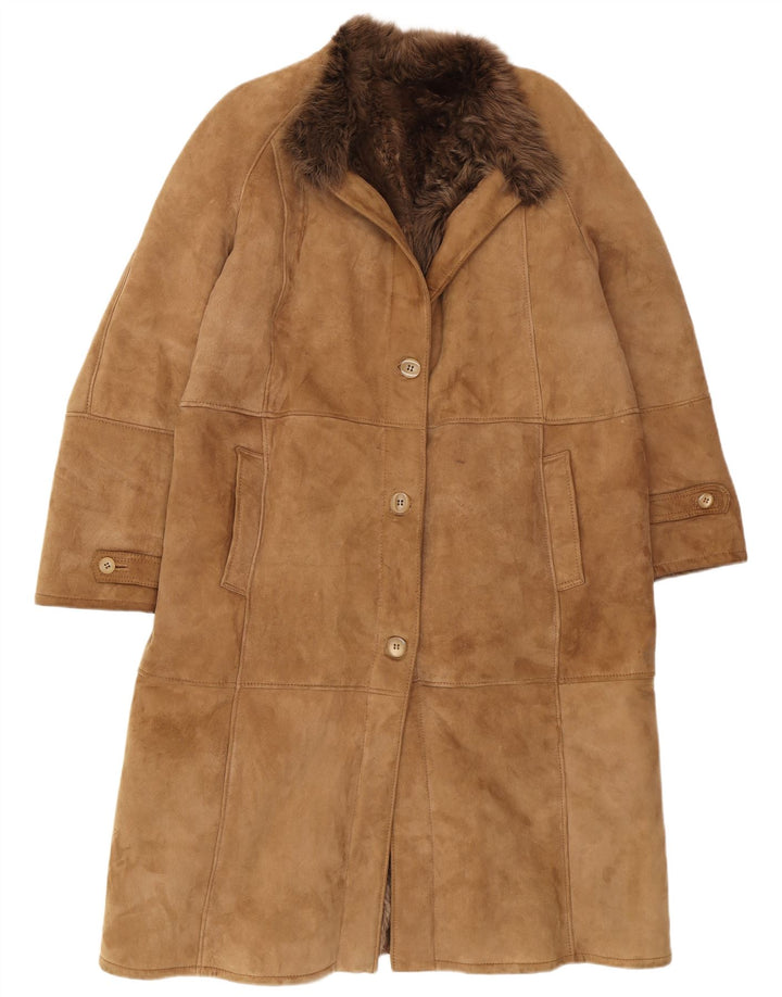Shearling Womens Shearling Coat IT 48 XL Brown Shearling