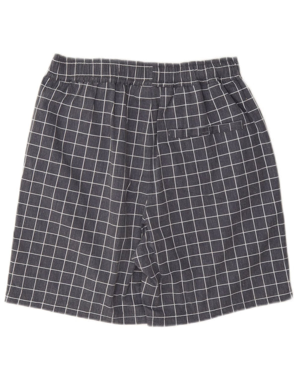 Fila Mens Sport Shorts XS Cinza Poliéster Xadrez