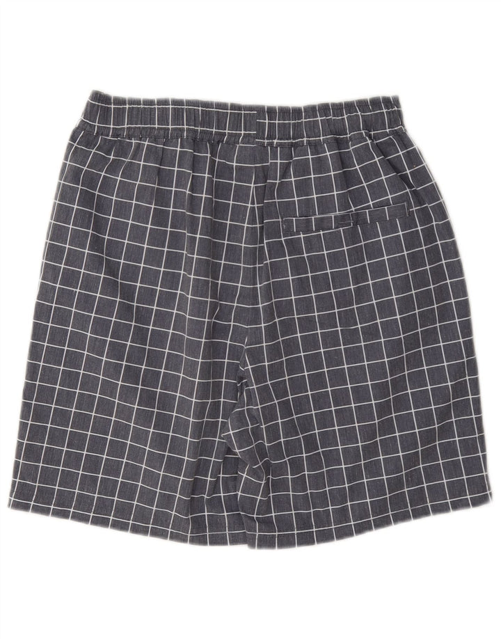 Fila Mens Sport Shorts XS Cinza Poliéster Xadrez
