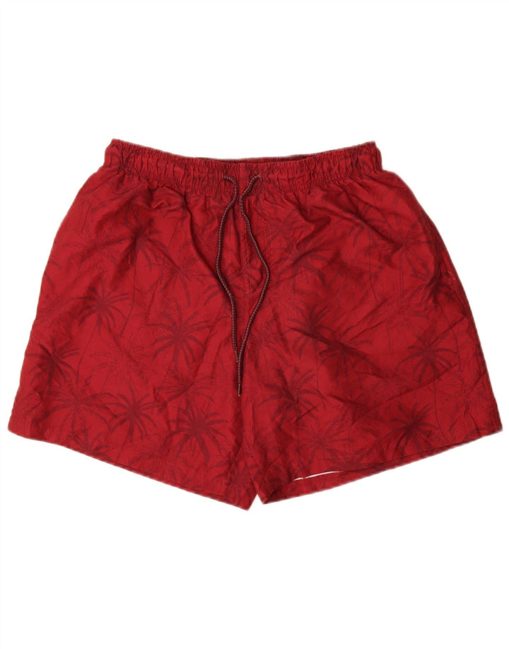 Mountain Warehouse Mens Swimming Shorts Medium Red Floral Polyester