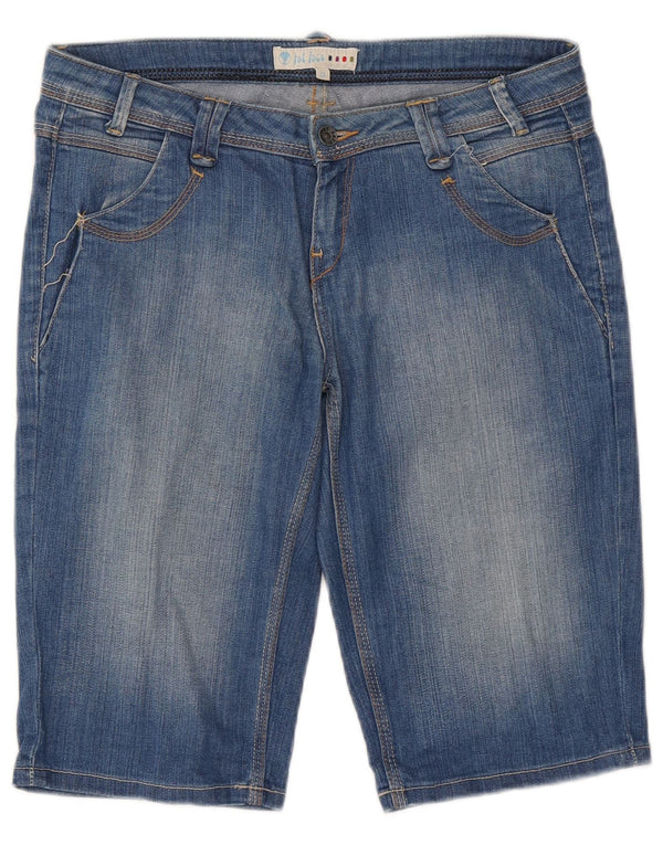Damskie spodenki jeansowe Fat Face UK 12 Medium W32 Niebieskie bawełniane
