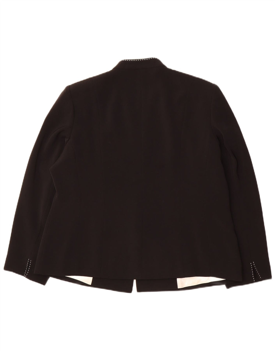 JAQUES VERT Womens 3 Button Blazer Jacket UK 20 2XL Black Polyester