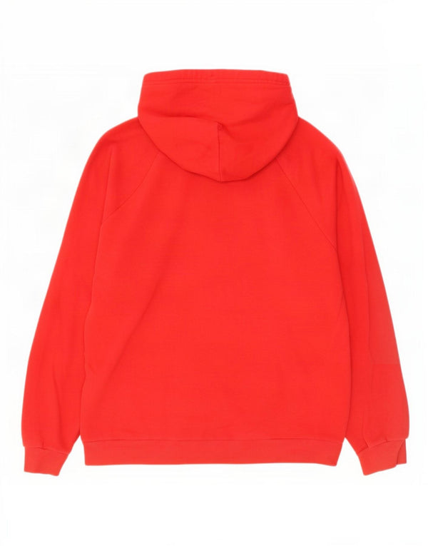 Under Armour Mens Loose Fit Hoodie Jumper Large Red Cotton
