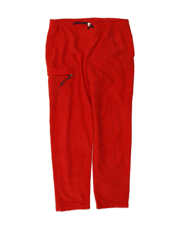 GREAT ESCAPES Mens Cargo Tracksuit Trousers Large Red Vintage Great Escapes and Second-Hand Great Escapes from Messina Hembry 