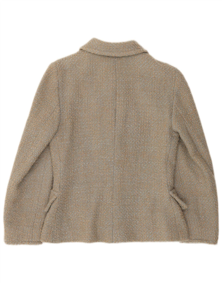 Carnet Womens 5 Button Blazer Jacket UK 8 Small Brown Flecked