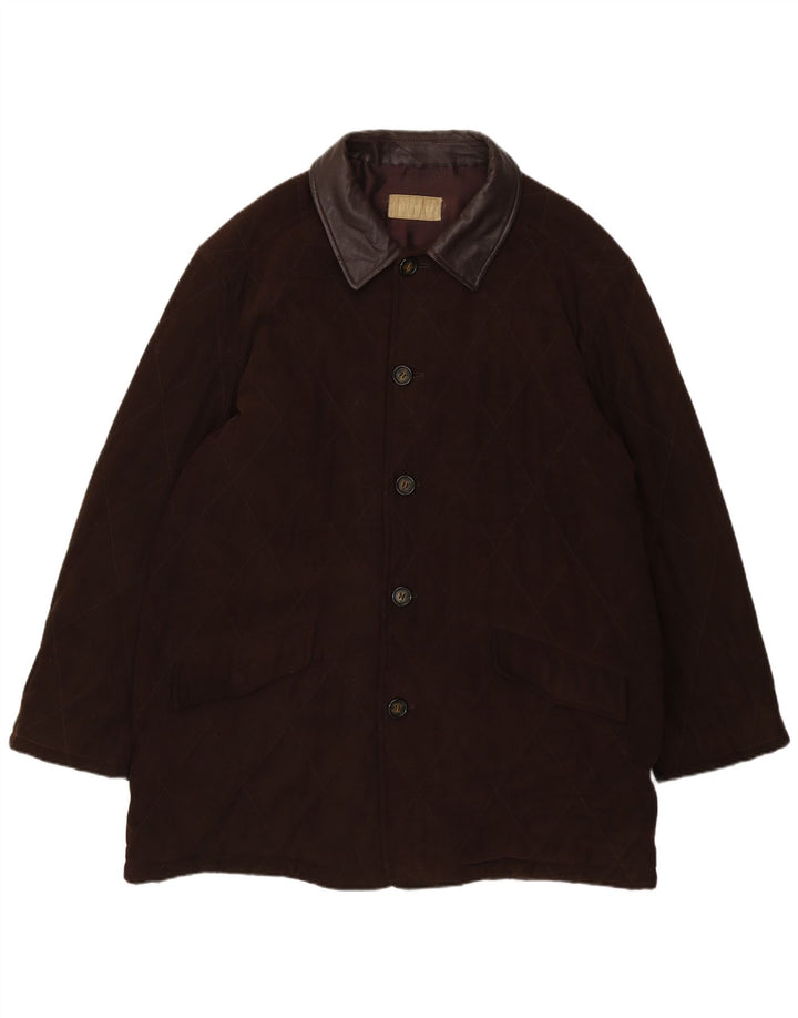 Soprabito vintage da uomo IT 54 2XL Poliestere marrone