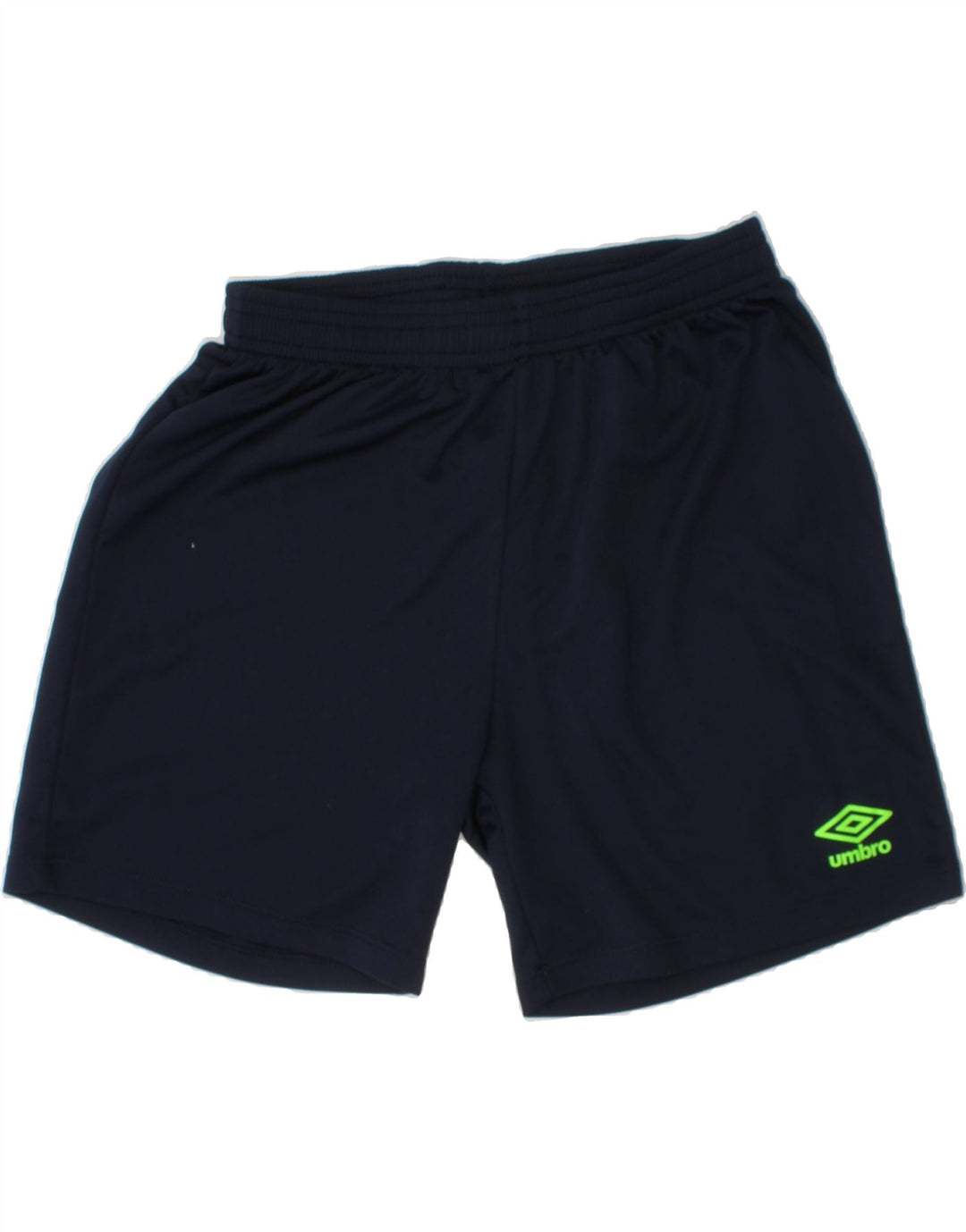 UMBRO Boys Sport Shorts 11-12 Years Large Navy Blue Polyester Vintage Umbro and Second-Hand Umbro from Messina Hembry 