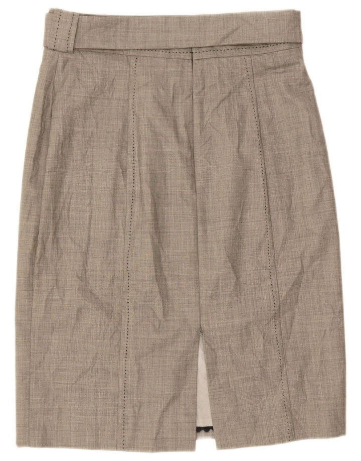 Coast Womens Pencil Skirt UK 14 Large W32  Grey Wool