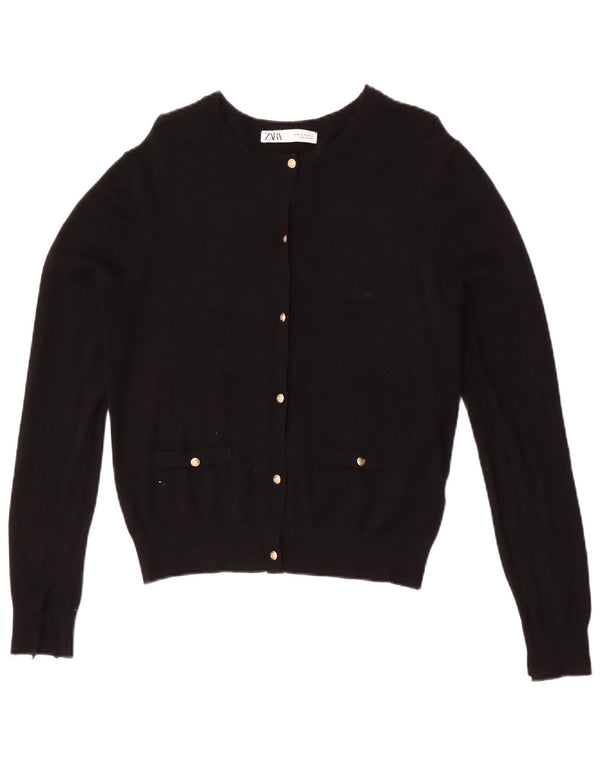 Zara Dame Cardigan Sweater UK 12 Medium Sort