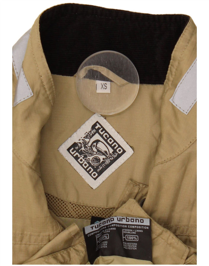 Tucano Urbano Womens Oversized Utility Jacket UK 6 XS Beige Polyester