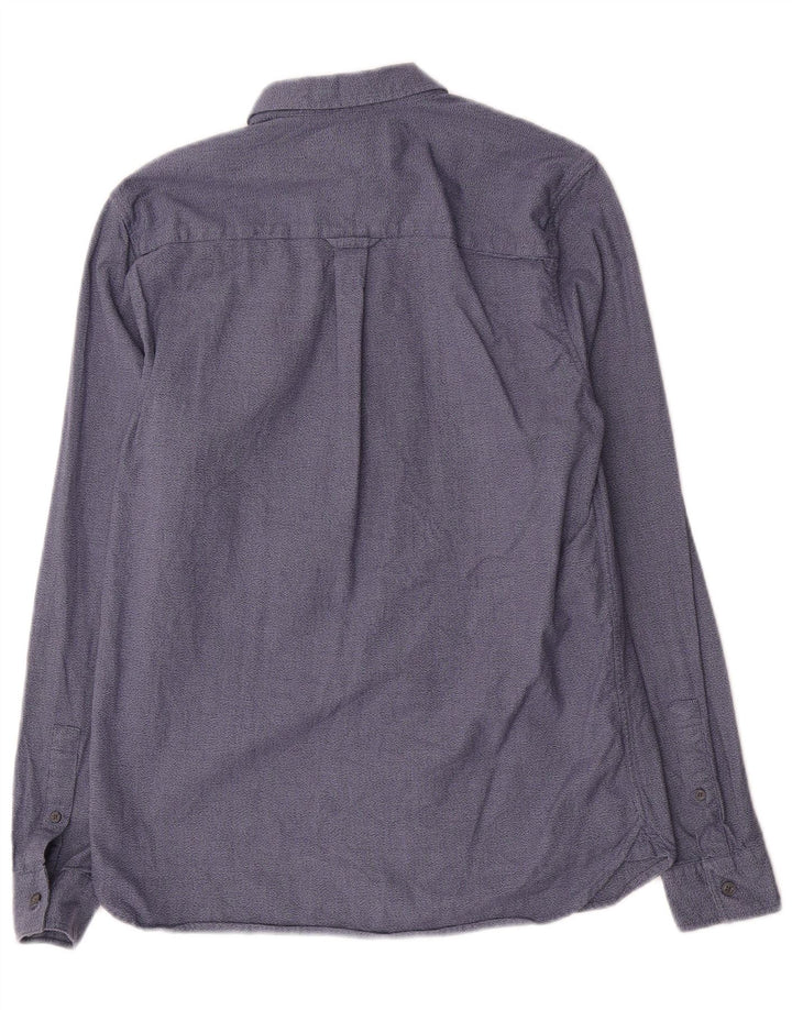 Lyle & Scott Mens Shirt Small Blue Cotton