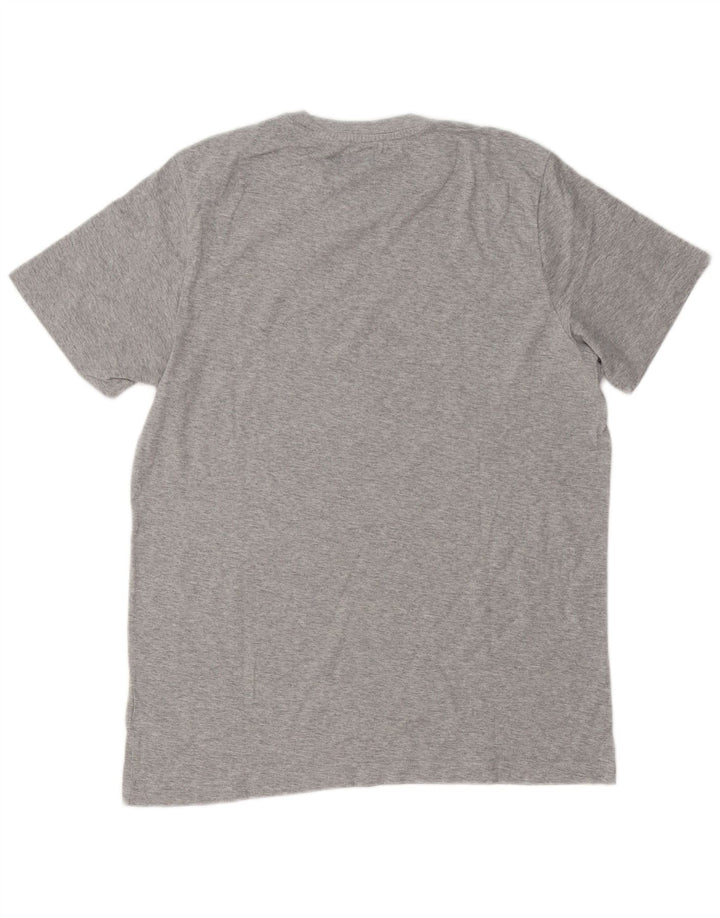 Adidas Mens Graphic T-Shirt Top Medium Grey Flecked