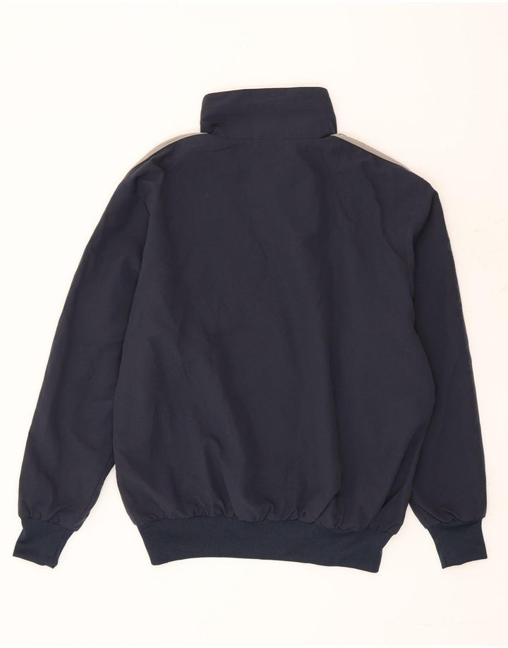 Champion Mens Tracksuit Top Jacket Small Navy Blue Colourblock Polyester