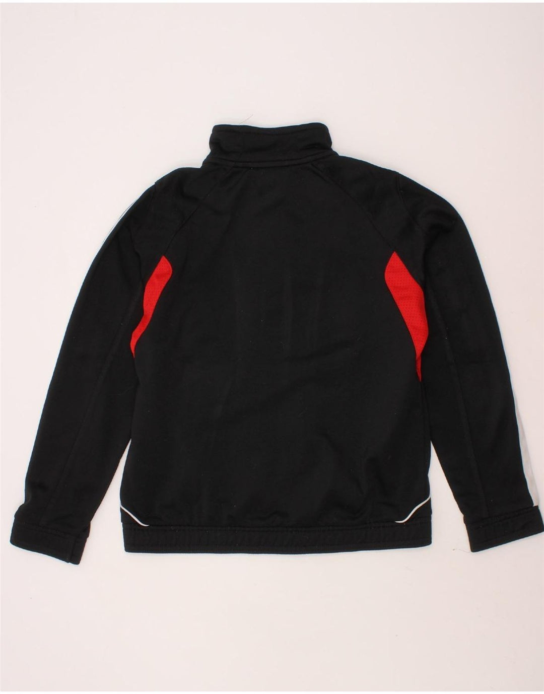 ADIDAS Boys Tracksuit Top Jacket 7-8 Years Black Colourblock Polyester Vintage Adidas and Second-Hand Adidas from Messina Hembry 