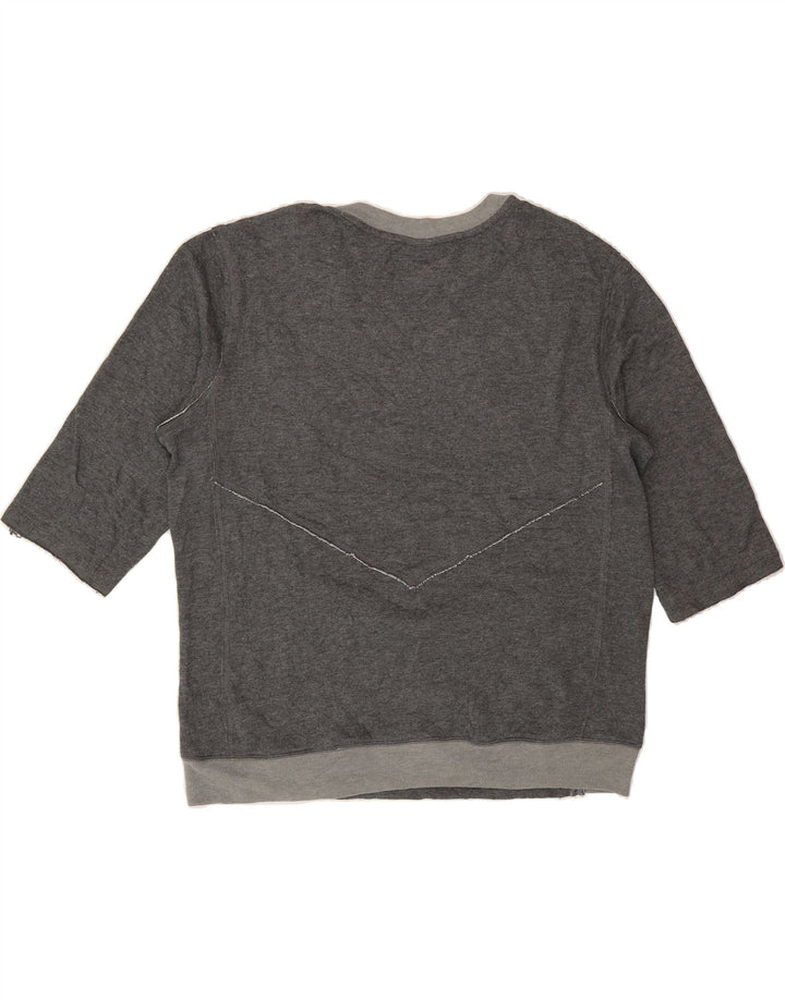 NIKE Womens Dri Fit Oversized Sweatshirt Jumper UK 16 Large Grey Vintage Nike and Second-Hand Nike from Messina Hembry 