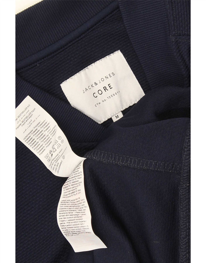 Jack & Jones Mens Core Tracksuit Top Jacket Medium Navy Blue Polyester