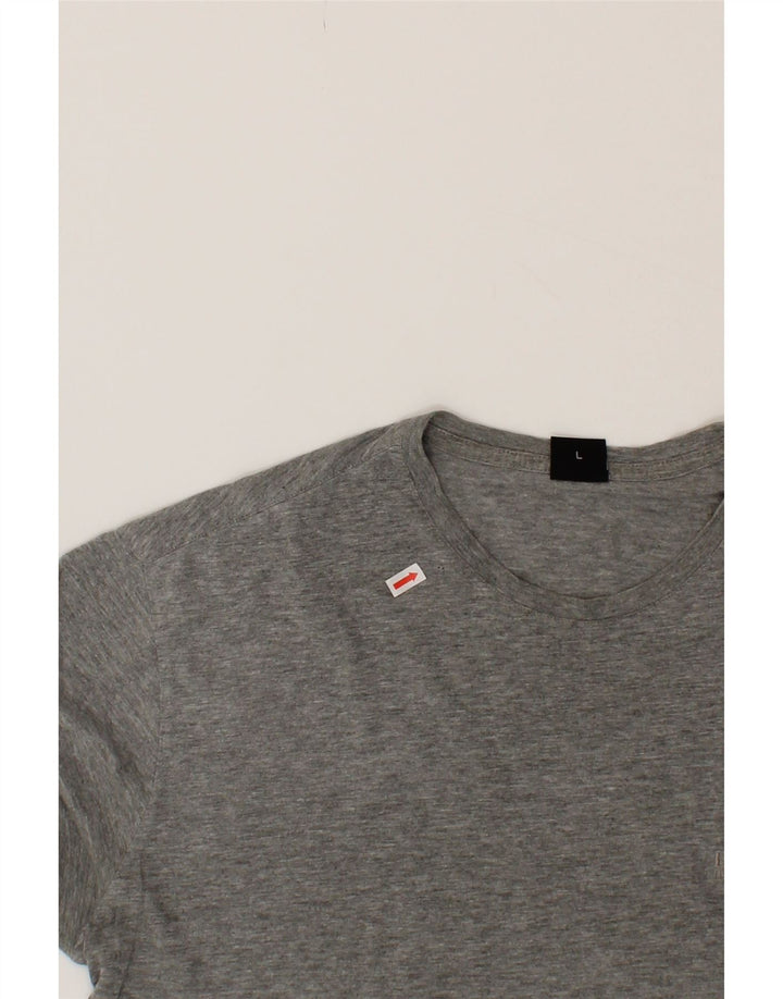 HUGO BOSS Mens T-Shirt Top Large Grey Cotton Vintage Hugo Boss and Second-Hand Hugo Boss from Messina Hembry 