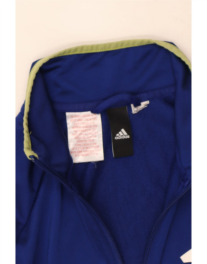 Chłopięca bluza dresowa Adidas Graphic 13-14 lat niebieska