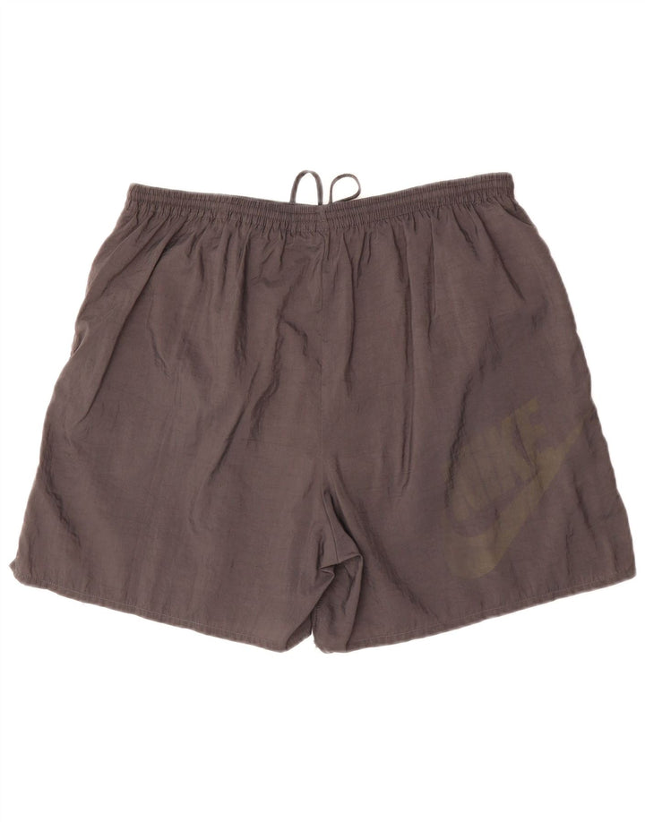 NIKE Mens Graphic Sport Shorts Large  Grey Nylon