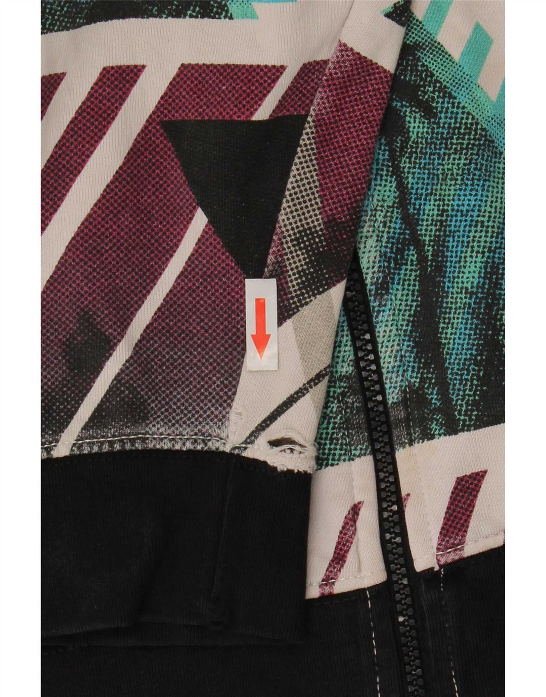 O'Neill Pull à capuche zippé graphique pour homme, moyen, multicolore, géométrique