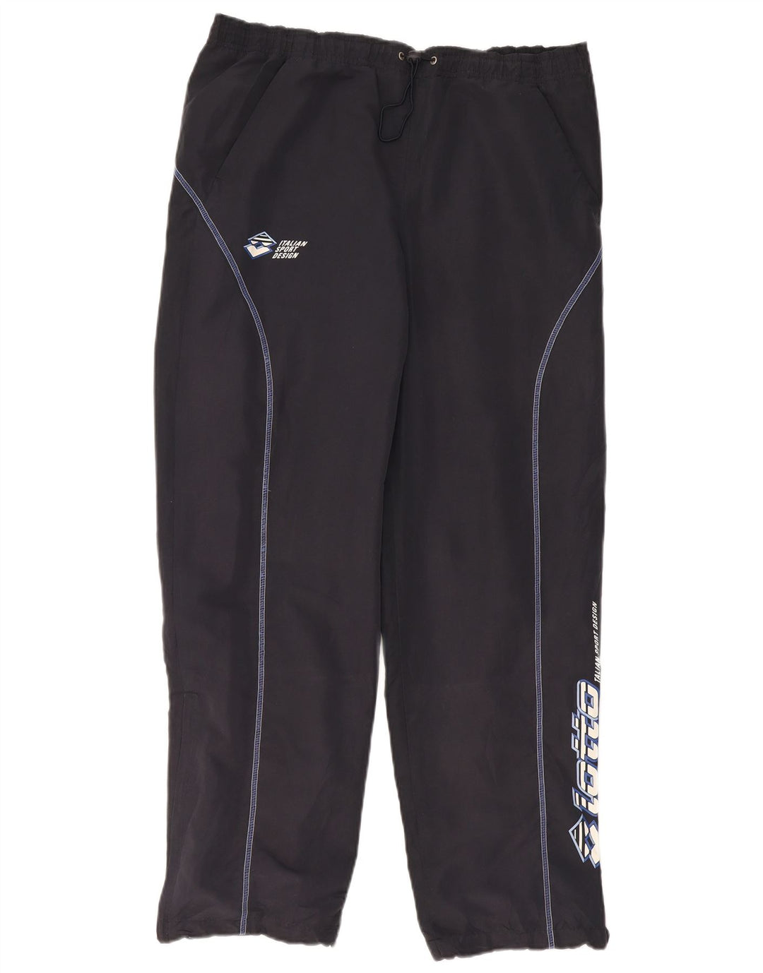 LOTTO Mens Graphic Tracksuit Trousers Large Navy Blue