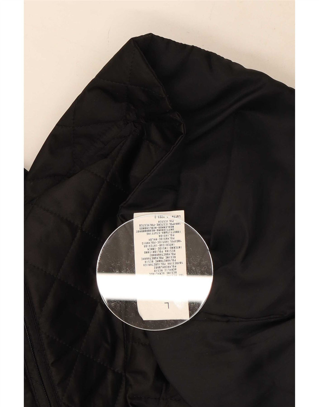 Benetton Damen Steppweste UK 16 Large Schwarz Polyamid