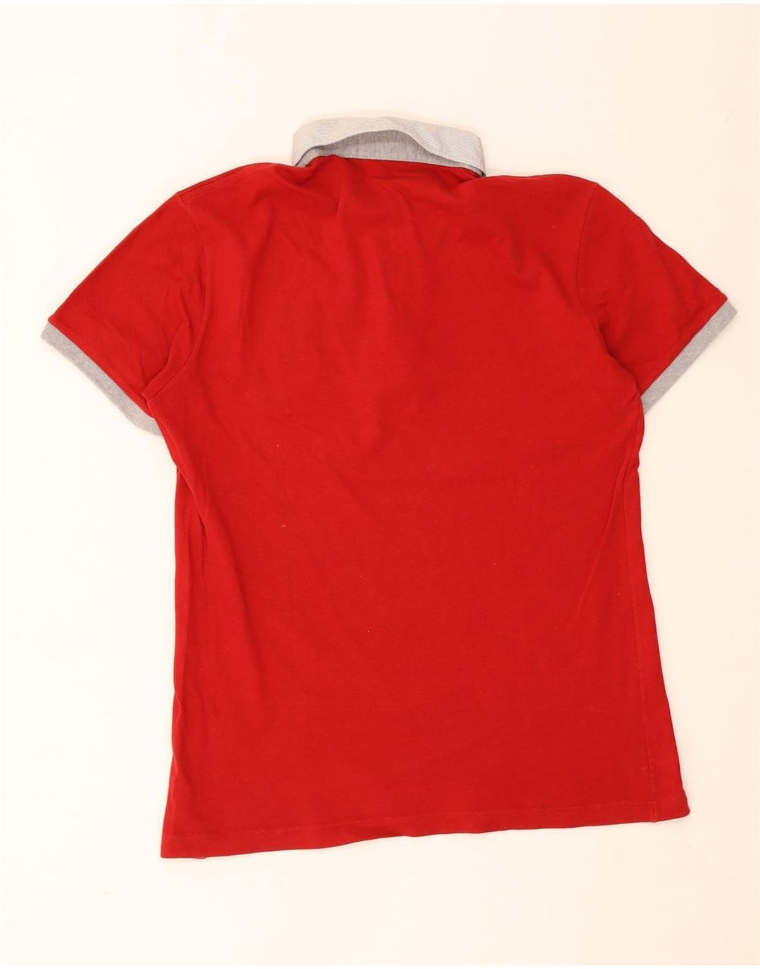 Fred Perry Mens Rugby Polo Shirt Large Red Cotton