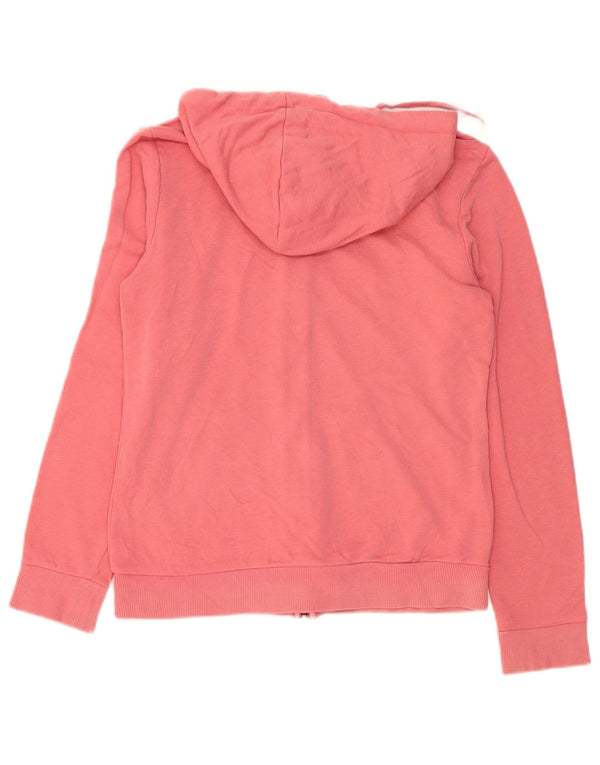 Maglione con cappuccio e zip grafica da donna Adidas UK 8 piccolo rosa