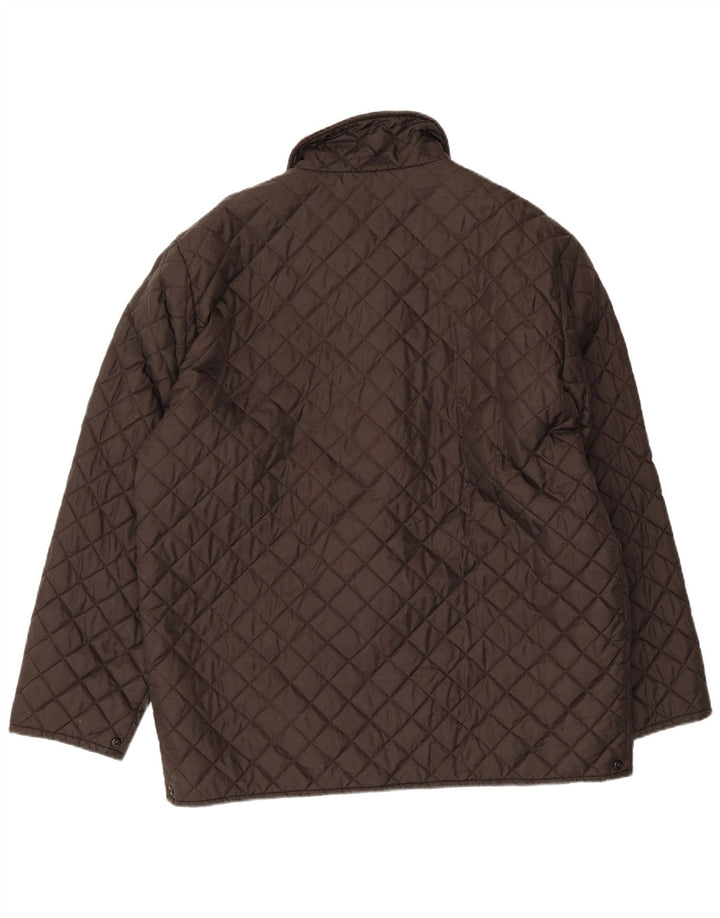 FILA Mens Quilted Jacket IT 52 2XL Brown Polyamide