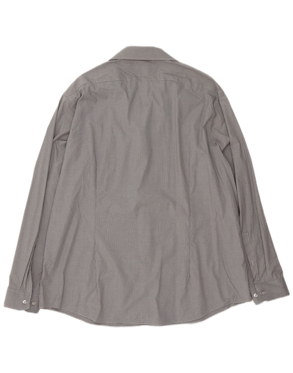 Dkny Mens Slim Fit ing 18-as méretű 2XL szürke kockás pamut
