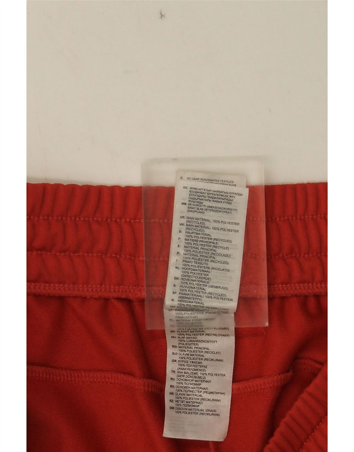 Adidas Womens Tracksuit Trousers UK 16/18 Large  Red Polyester