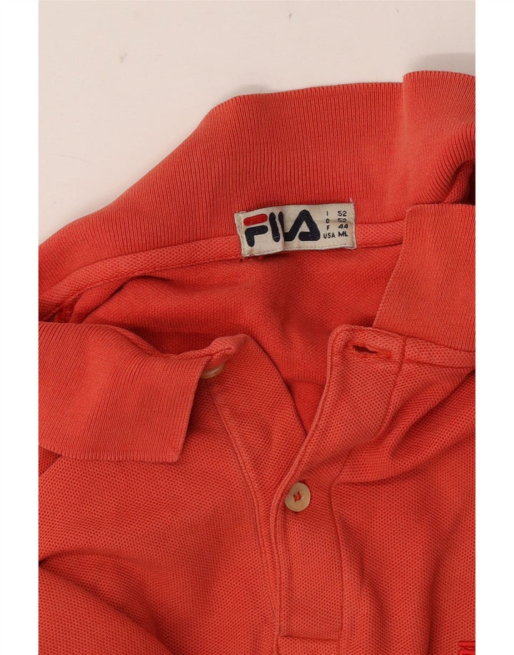 Fila Mens Polo Shirt IT 52 Large Red