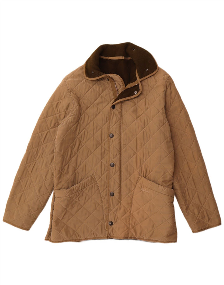 Barbour Mens Quilted Jacket UK 40 Large Brown