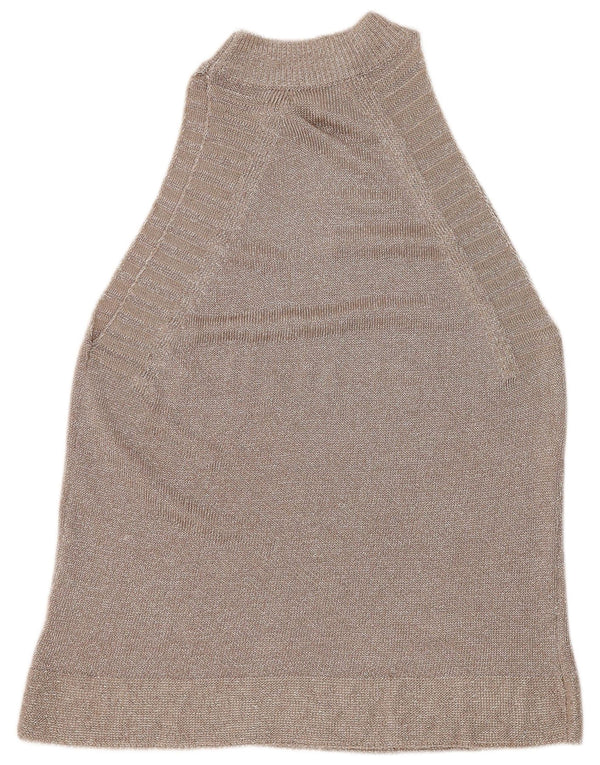 Topshop Top da donna alla caviglia UK 12 argento medio