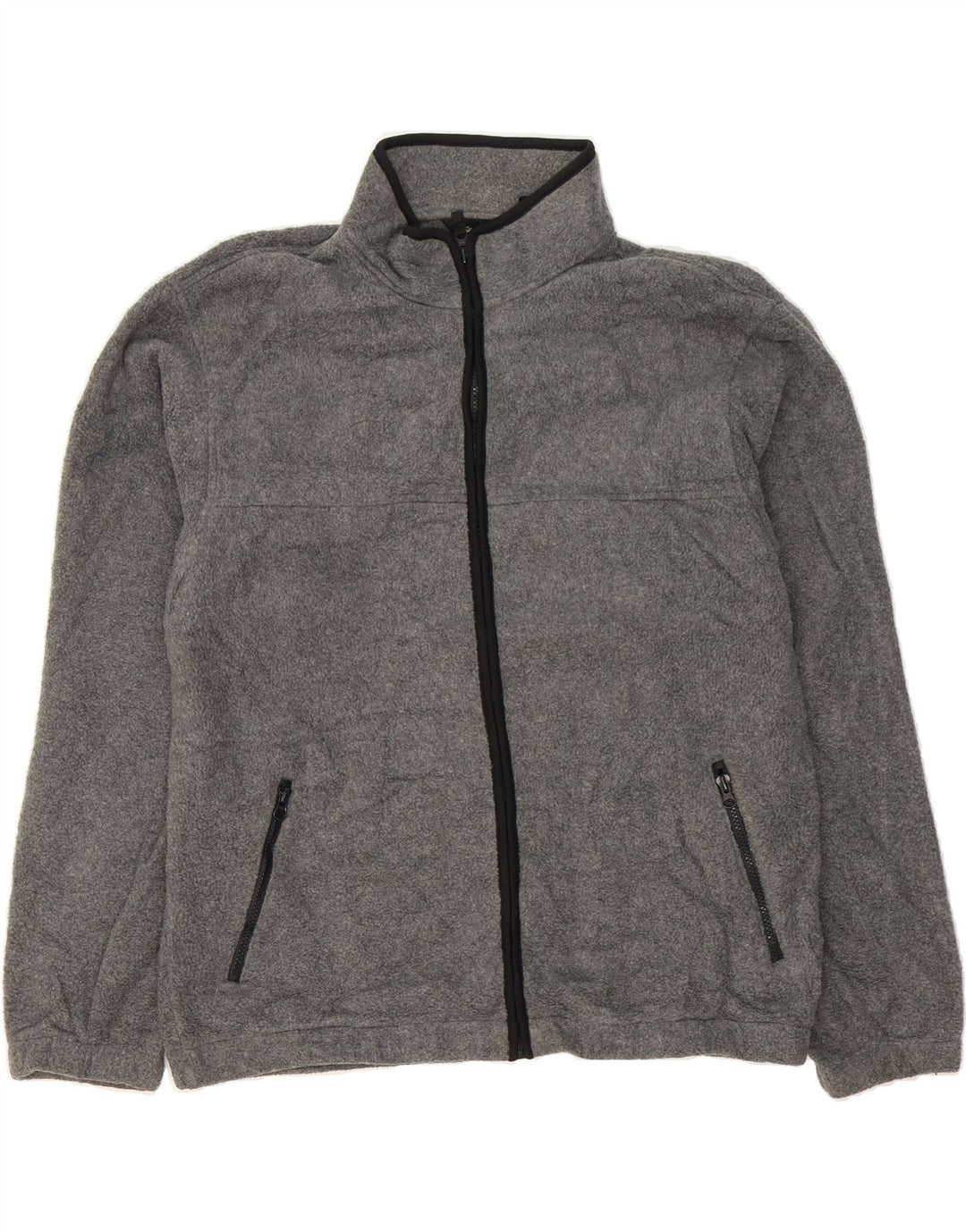 EDDIE BAUER Mens Fleece Jacket UK 40 Large Grey Polyester Vintage Eddie Bauer and Second-Hand Eddie Bauer from Messina Hembry 