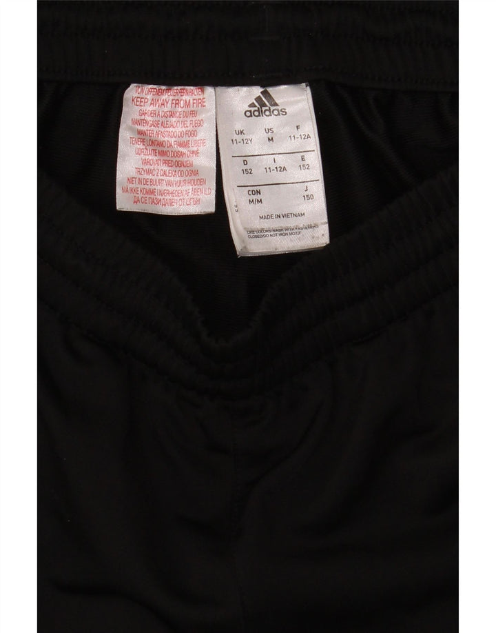 Adidas Boys Tracksuit Trousers 11-12 Years  Black Polyester