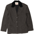 Laura Biagiotti Damen 3-Knopf-Blazerjacke IT 42 Mittelgrauer Nadelstreifen