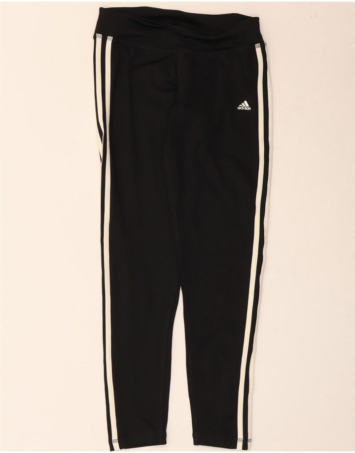 Leggings Adidas Climalite da donna UK 8/10 Piccolo poliestere nero