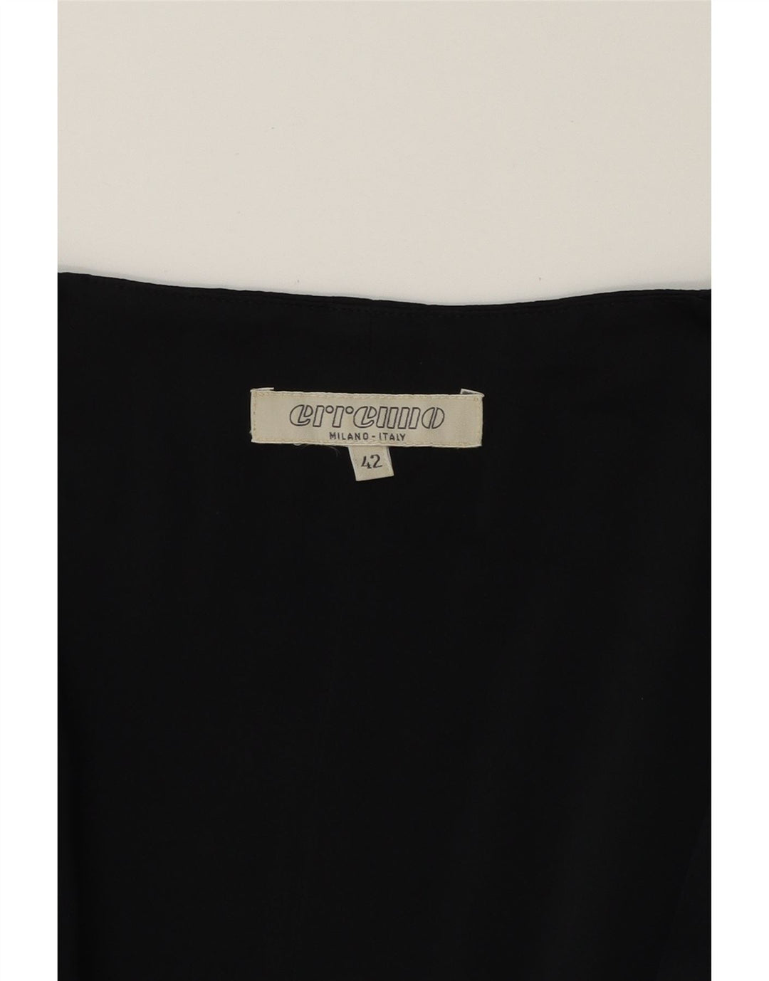 ERREUNO Womens Sleeveless Blouse Top IT 42 Medium Black Acrylic Vintage Erreuno and Second-Hand Erreuno from Messina Hembry 