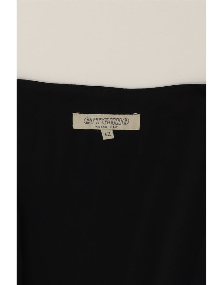 ERREUNO Womens Sleeveless Blouse Top IT 42 Medium Black Acrylic Vintage Erreuno and Second-Hand Erreuno from Messina Hembry 