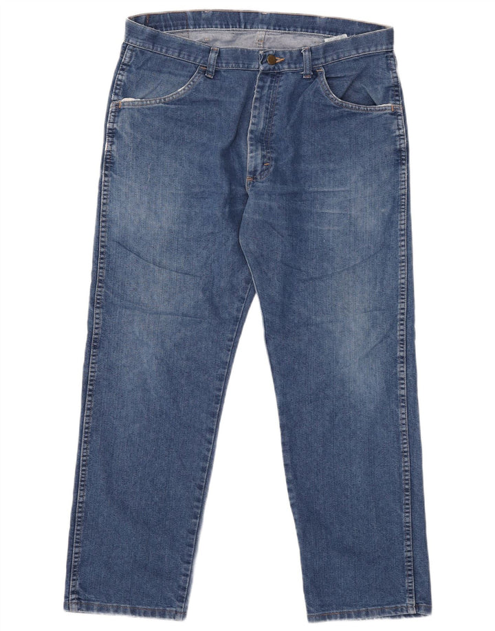 Wrangler Mens Regular Fit Straight Jeans W36 L29 Blue
