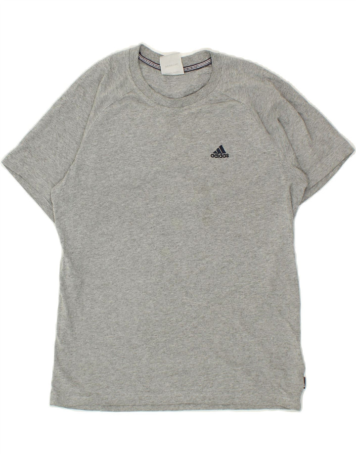 ADIDAS Womens T-Shirt Top UK 6 XS Grey Polyester Vintage Adidas and Second-Hand Adidas from Messina Hembry 