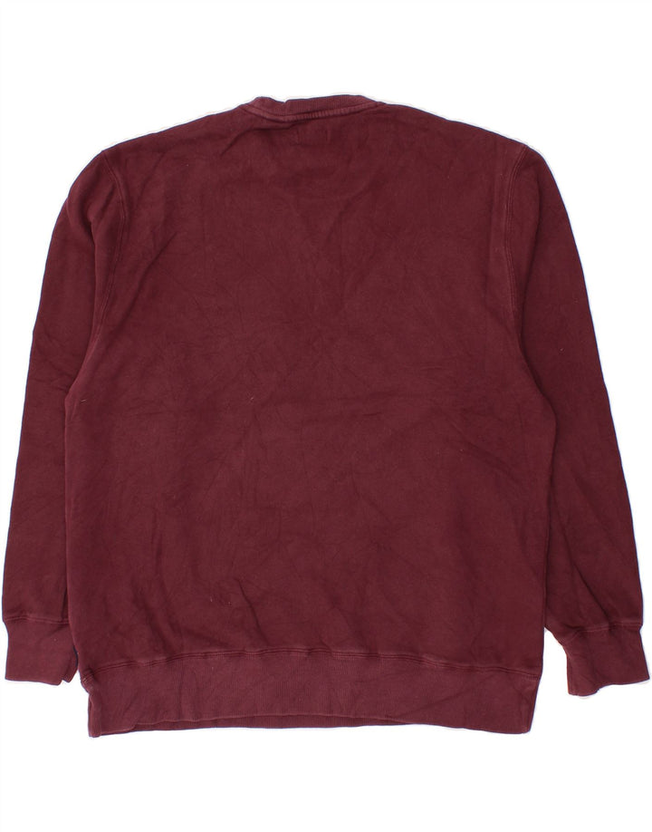 IZOD Mens Sweatshirt Jumper Large Burgundy Vintage Izod and Second-Hand Izod from Messina Hembry 