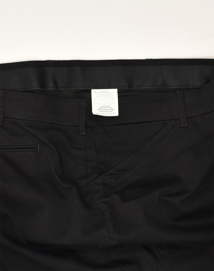 LEE Womens Mid Rise Straight Regular Fit Casual Trousers W44 L28 Black | Vintage Lee | Thrift | Second-Hand Lee | Used Clothing | Messina Hembry 