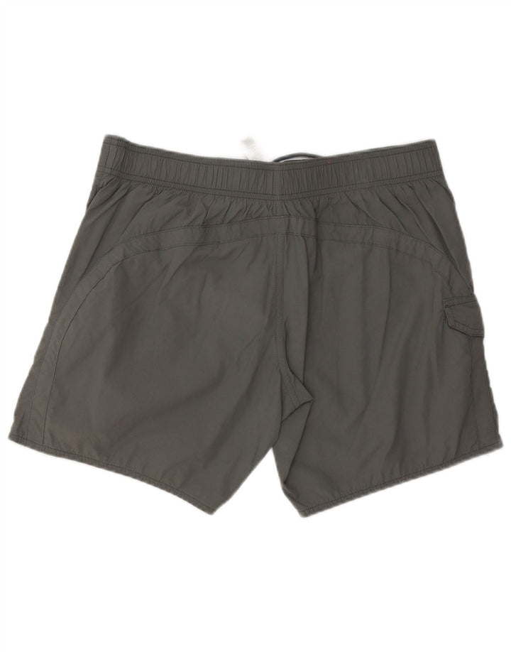 Emporio Armani Mens Graphic Swimming Shorts Large Grey Polyester